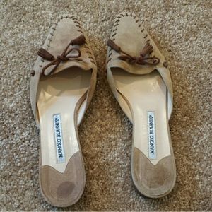 Manolo Blahnik Moccasin Flats
